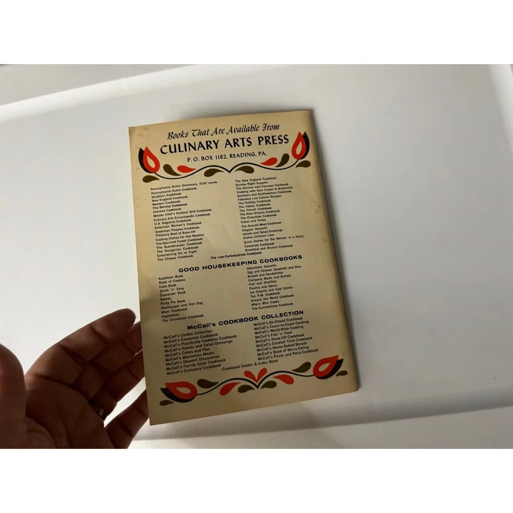 Pennsylvania Dutch Cookbook Fine Old‎ Recipes Culinary Arts Press 1971 Booklet